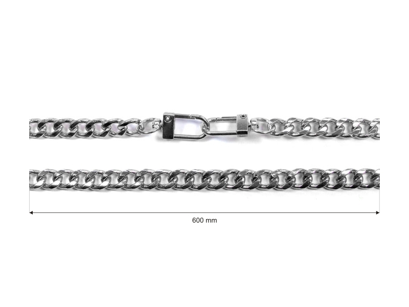 Handtaschenkette mit karabinerhaken 1004 bianka nickel