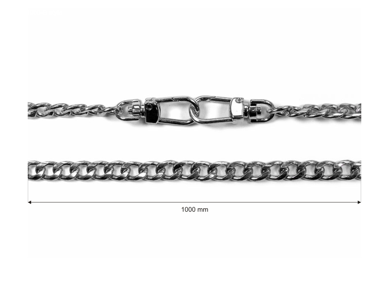 Handtaschenkette mit karabinerhaken 1005 bianka nickel