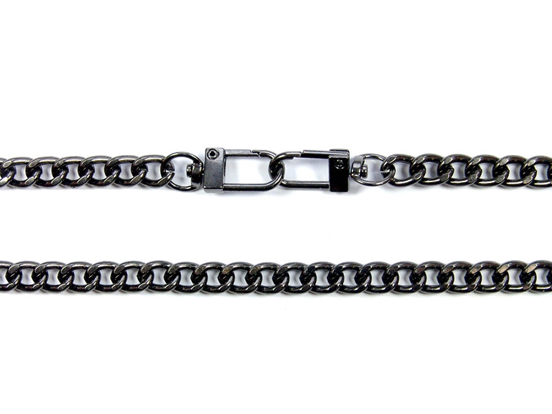 Handbag chain with snap hook 1007 coco black nickel