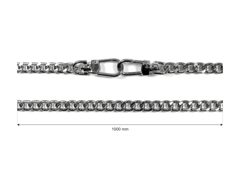 Handtaschenkette mit karabinerhaken 1009 charlie nickel