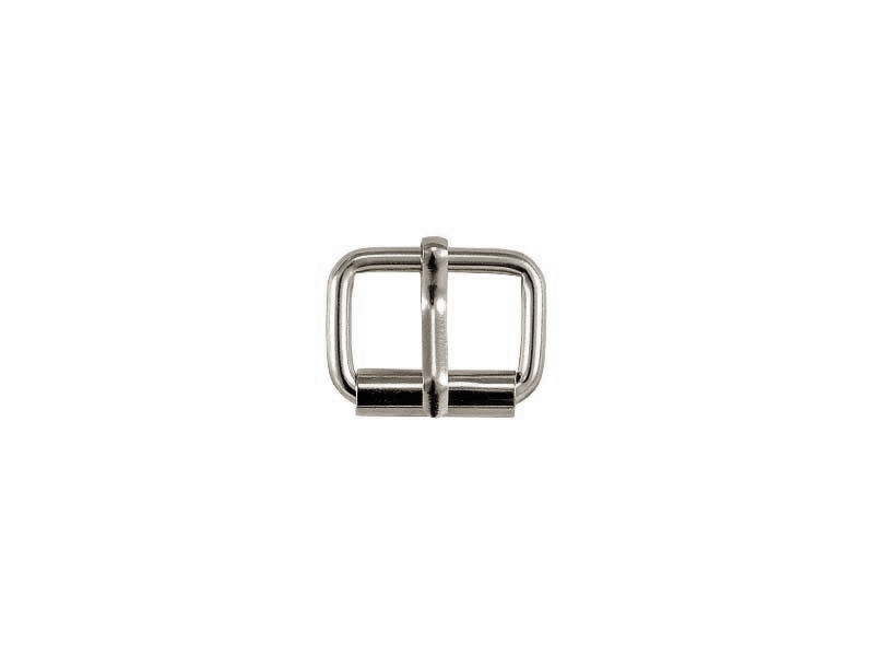 SATTLERSCHNALLE AUS METALL MIT EINEM HAKEN 20/12/3 MM SILBERFARBE, NICKEL    FREE