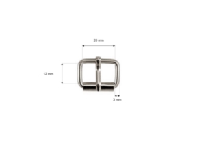 Klamra rymarska jednozaczepowa 20/12/3 mm nikiel free drut