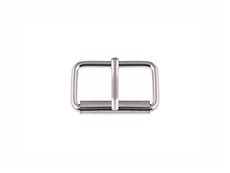 SATTLERSCHNALLE AUS METALL MIT EINEM HAKEN 30/16/3 MM SILBERFARBE, NICKEL     FREE
