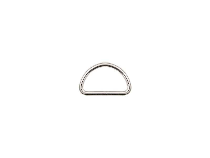 KOVOVÝ POLOKROUŽEK 20/12/2,5 MM STŘÍBRNÁ BARVA, NICKEL FREE