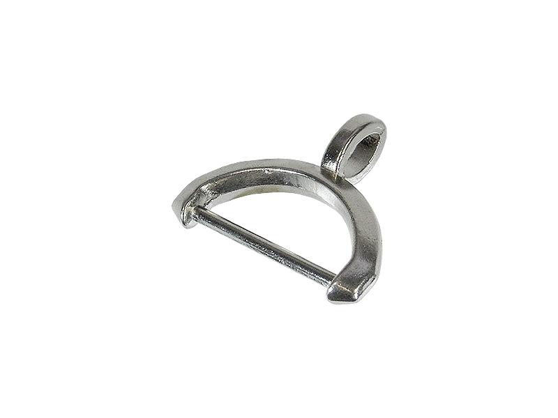 Półkole metalowe 30/12/7 mm nikiel odlew