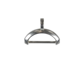Półkole metalowe 30/12/7 mm nikiel odlew