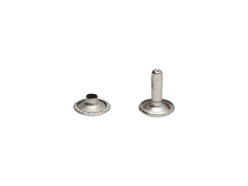 METAL   RIVET TWO-SIDED LUX 10/3/12 MM NICKEL