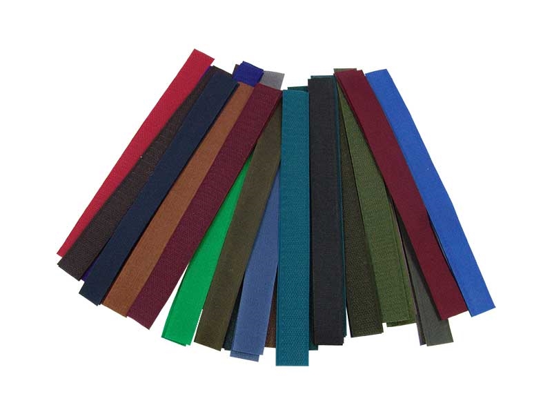 Klettband Farbmix dunkle Streifen 25 x 20 cm Pes/Nylon Schleife + Haken