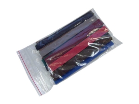 Suchý zip mix barev tmavé pruhy 25 x 20 cm pes/nylon smyčka + háček