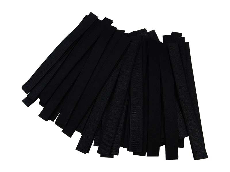 Hook and loop tape , black, 60x20cm, hook+loop