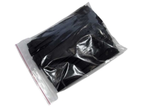 Taśma rzep  mix czarne paski 60 x 20 cm pes/nylon pętelka + haczyk