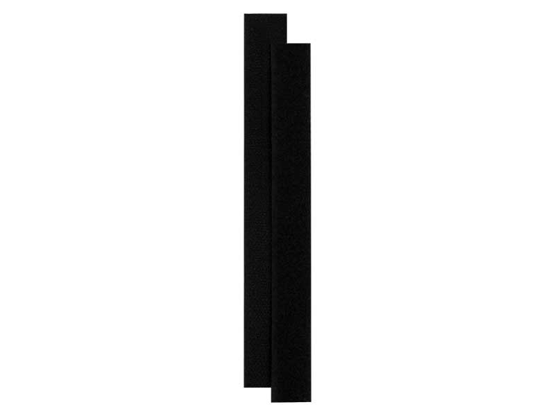 Hook and loop tape , black, 60x20cm, hook+loop