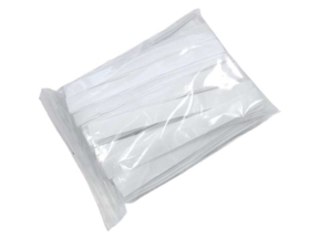 Taśma rzep  mix białe paski 60 x 20 cm pes/nylon pętelka + haczyk
