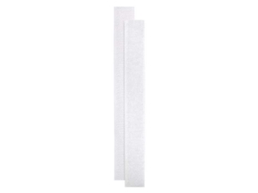 Taśma rzep  mix białe paski 60 x 20 cm pes/nylon pętelka + haczyk