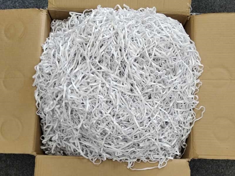 KNITTED ELASTIC TAPE 7 MM (501) WHITE POLYESTER 14,5KG - CA 3625 M