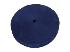 Polypropylene ribbon backing 25 mm / 1.8 mm navy blue (058)