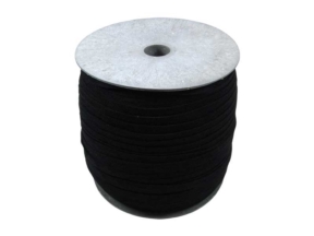 Knitted button band (rubber) 20 mm black 50 mb
