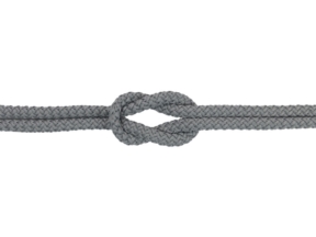 Sznurek poliestrowy  6 mm szary (134)
