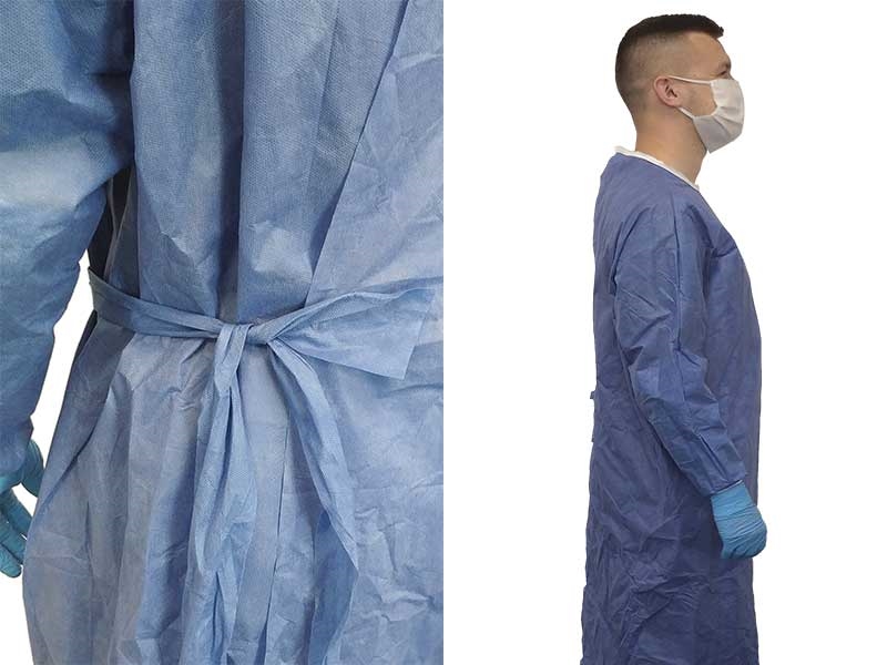 PROTECTIVE  GOWN, BLUE