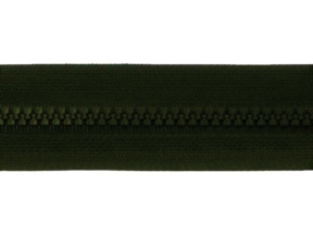 Zamek błyskawiczny kostkowy 5 rozdzielczy 40 cm auto lock  (175) zielony wojskowy