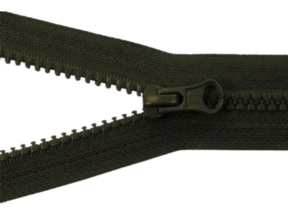 Zamek błyskawiczny kostkowy 5 rozdzielczy 45 cm auto lock  (175) zielony wojskowy