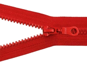 Zamek błyskawiczny kostkowy 5 rozdzielczy 55 cm auto lock  (171) czerwony