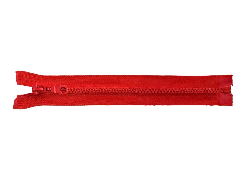 PLASTIC READY ZIPPER 5 OPEN END 80 cm (171) RED 50 PCS