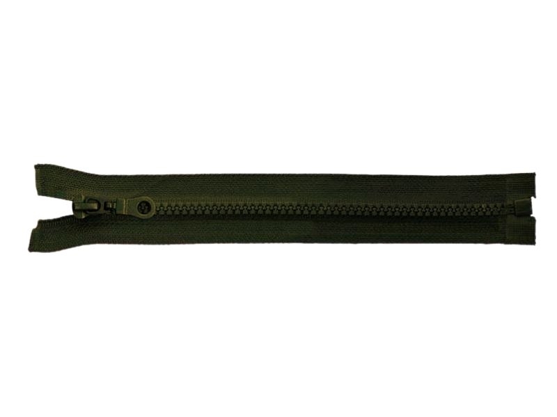 REIßVERSCHLUSS 5 TEILBAR 55  cm (175) MILITÄRGRÜN  50 ST.