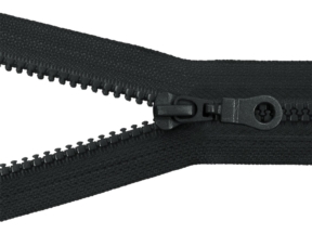 Zamek błyskawiczny kostkowy 5 rozdzielczy 55 cm auto lock  (301) grafitowy