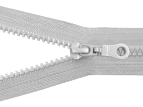 Zamek błyskawiczny kostkowy 5 rozdzielczy 55 cm auto lock  (336) jasnoszary