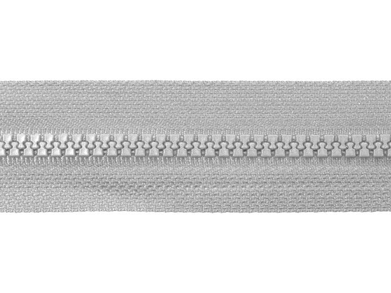 PLASTIC READY ZIPPER 5 OPEN END 70 cm (336) LIGHT GREY 50 PCS