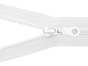 Zamek błyskawiczny kostkowy 5 rozdzielczy 55 cm auto lock  (501) biały