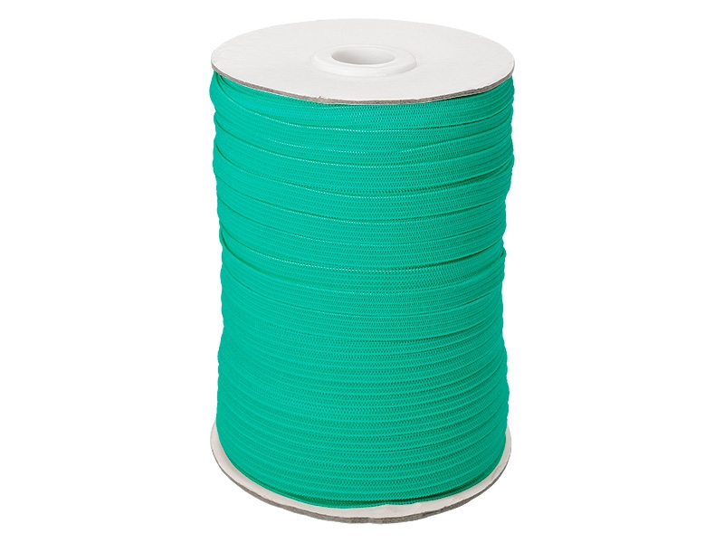 Flat knitted elastic band 7 mm polyester (533) mint