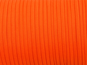 Flat knitted elastic band 7 mm polyester (523) orange