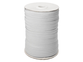 Flachgestricktes Gummiband 7 mm Polyester (336) hellgrau