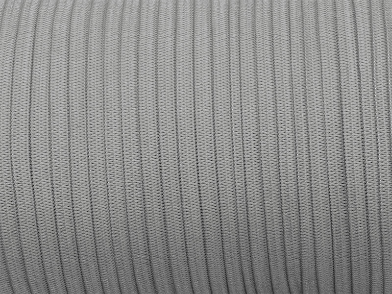 Elastischer band flach gestrickt 7 mm (134) Grau polyester 100 lm