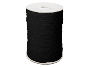 Flat knitted elastic band 7 mm polyester (301) graphite
