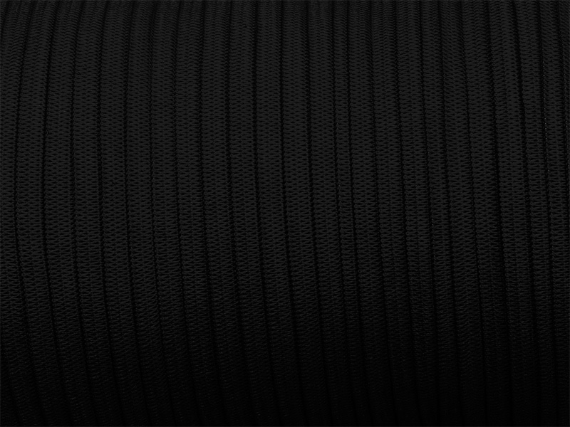 Flachgestricktes Gummiband 7 mm Polyester (301) graphit