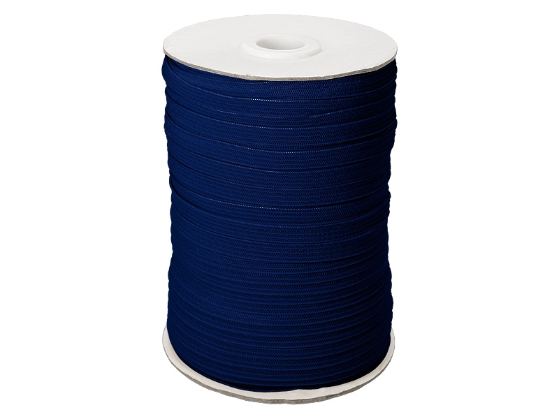Flachgestricktes Gummiband 7 mm Polyester (220) kornblumenblau