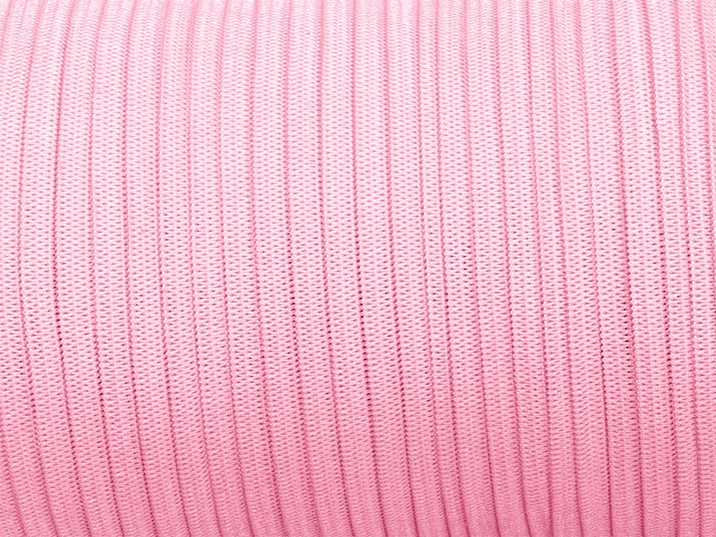 Flat knitted elastic band 7 mm polyester (552) light pink