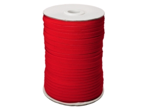 Flat knitted elastic band 7 mm polyester (516) pink