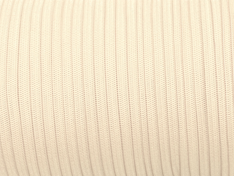 Flachgestricktes Gummiband 7 mm Polyester (122) hellbeige