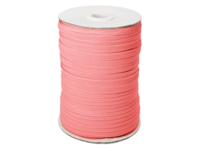 Flat knitted elastic band 7 mm polyester (513) pink