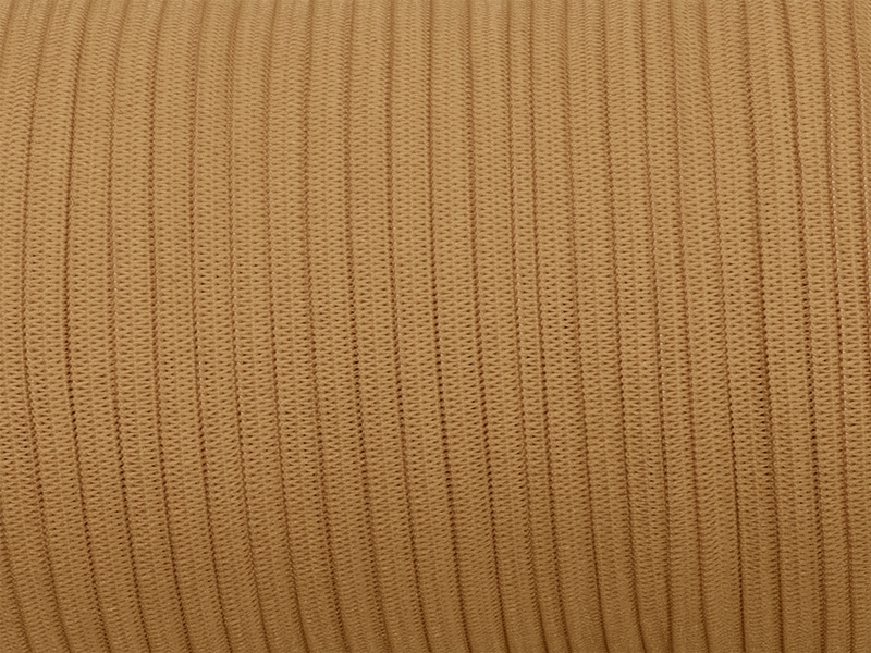 Flat knitted elastic band 7 mm polyester (894) dark beige