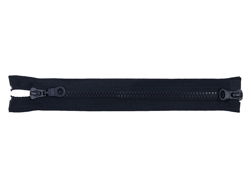 PLASTIC READY ZIPPER 5 OPEN  END TWO WAYS 70 cm (058) NAVY BLUE 50 PCS