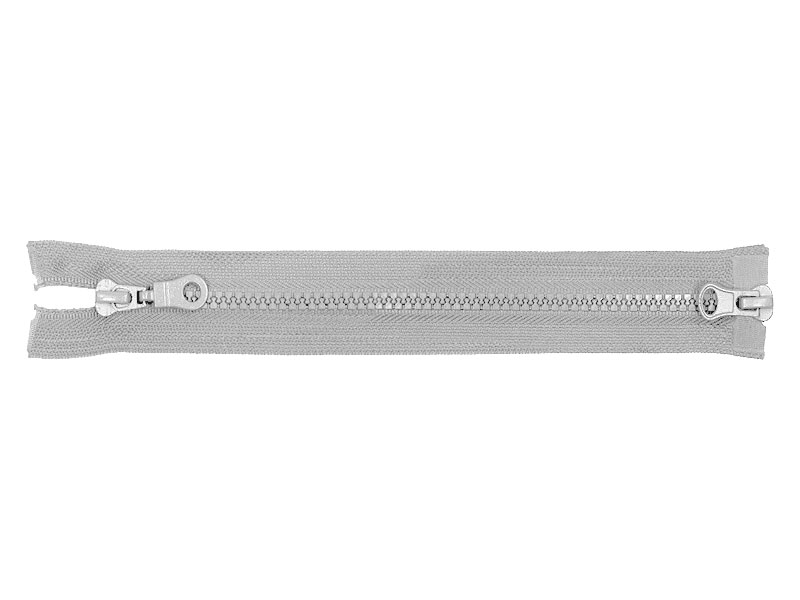 REIßVERSCHLUSS 5 TEILBAR  TWO WAYS 65 cm (336) HELLGRAU 50 ST.
