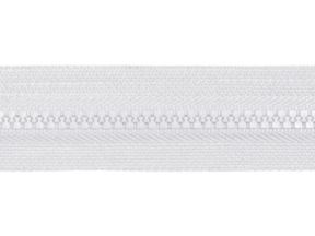 Zamek błyskawiczny kostkowy 5 rozdzielczy dwusuwakowy 75 cm auto lock (501) biały