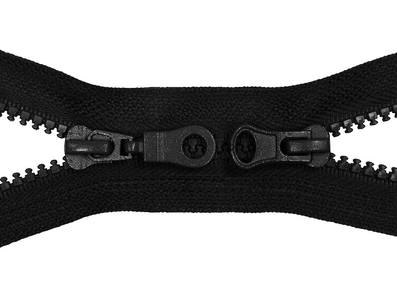 REIßVERSCHLUSS 5 TEILBAR TWO   WAYS 75 cm (580) SCHWARZ 50 ST.
