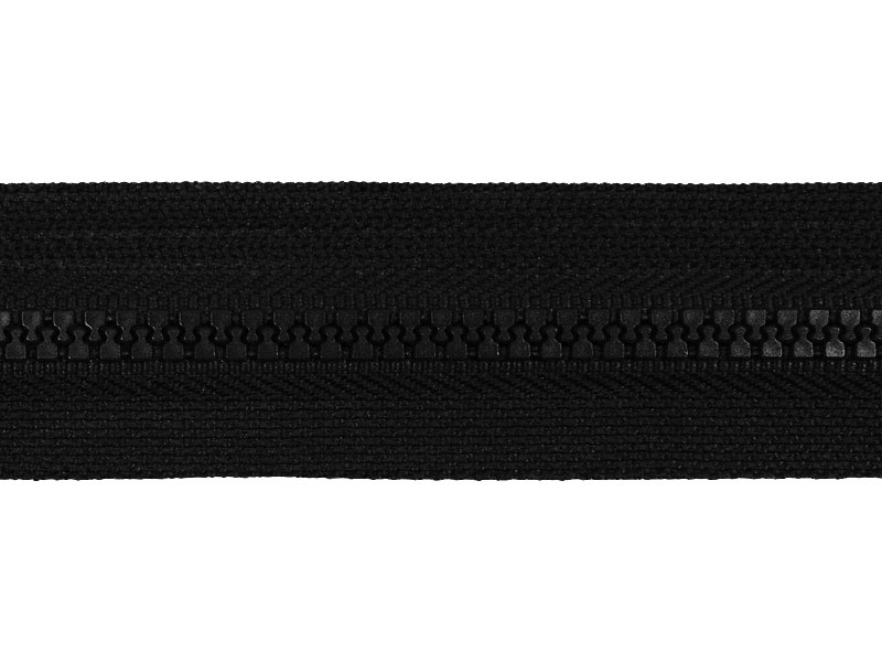 KOSTĚNÝ ZIP ŠÍŘE 5 DĚLITELNÝ TWO WAYS 75 cm (580)   ČERNÁ 50  KS