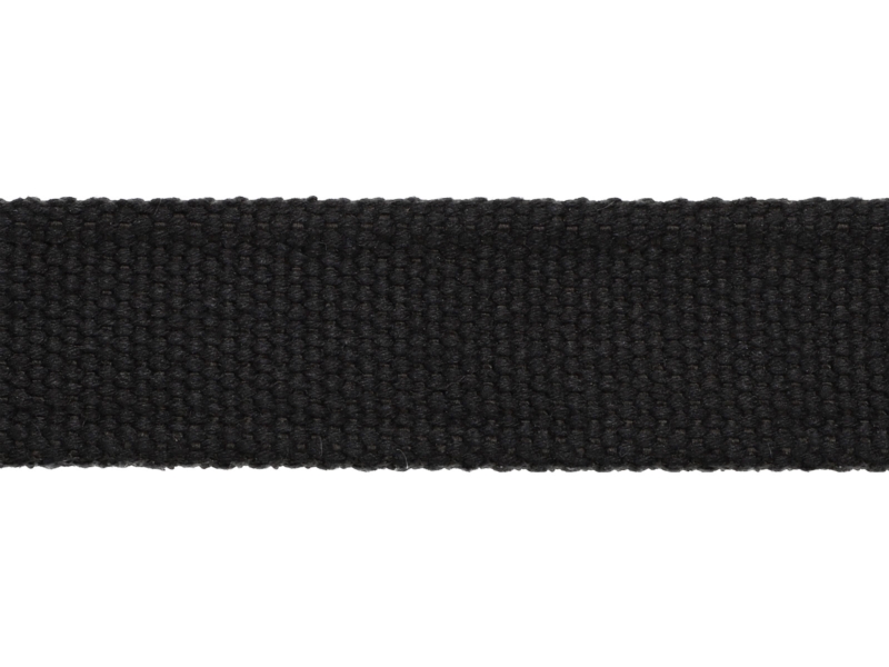 COTTON TAPE 25 MM / 1,8 mm BLACK 580 25 MB